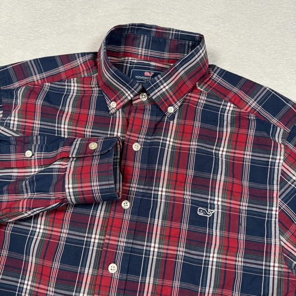 Vineyard Vines Other - Vineyard Vines Shirt Mens Small Plaid Classic Fit Tucker Whale Preppy Casual